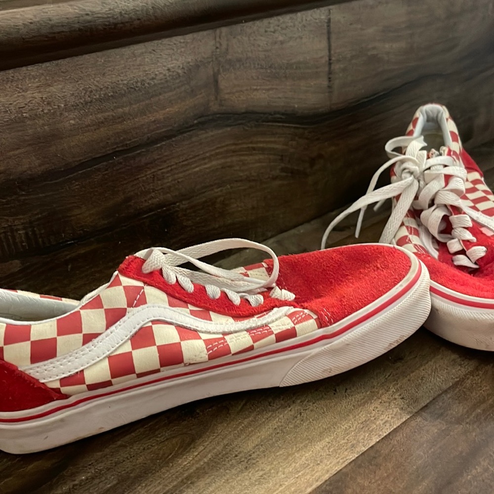 Red Checkered Vans - image 1